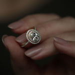 Oval Double Halo Lab Grown Diamond Engagement Ring