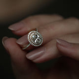 Oval Double Halo Lab Grown Diamond Engagement Ring