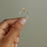 2 CT Marquise Pave Lab Grown Diamond Engagement Ring
