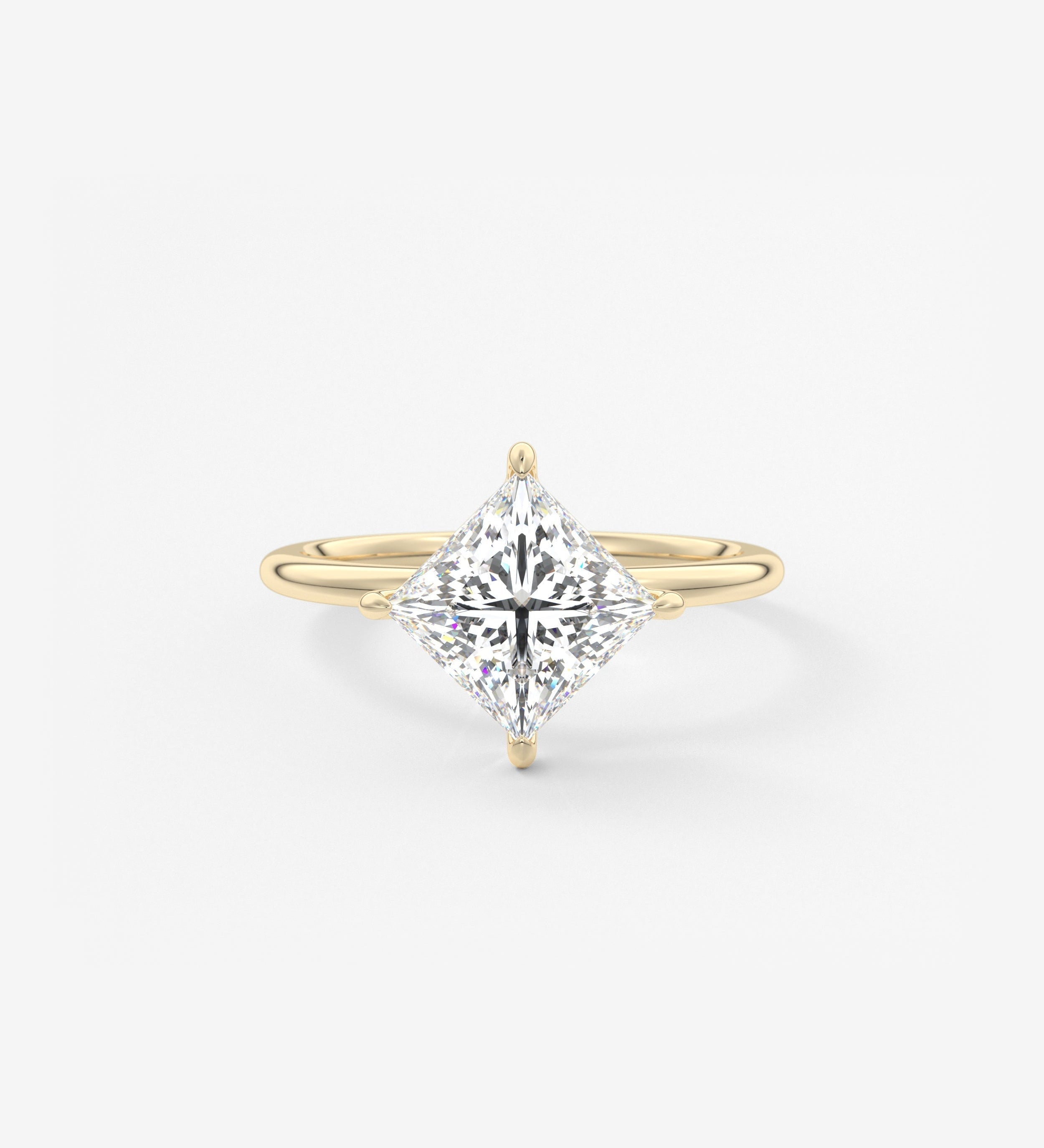 Princess Solitaire Lab Grown Diamond Engagement Ring