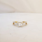 Princess Halo & Pave Lab Grown Diamond Engagement Ring