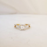 Princess Halo & Pave Lab Grown Diamond Engagement Ring