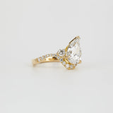 Pear Lab Grown Diamond Unique Engagement Ring