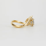 Round & Pear Lab Grown Diamond Two Stone Engagement Ring