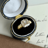 2 CT Champagne Asscher Cut Lab Grown Diamond Ring