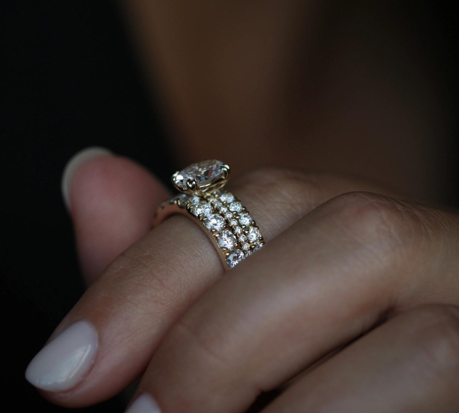 1.10 CT Round Lab Grown Diamond Wedding Band