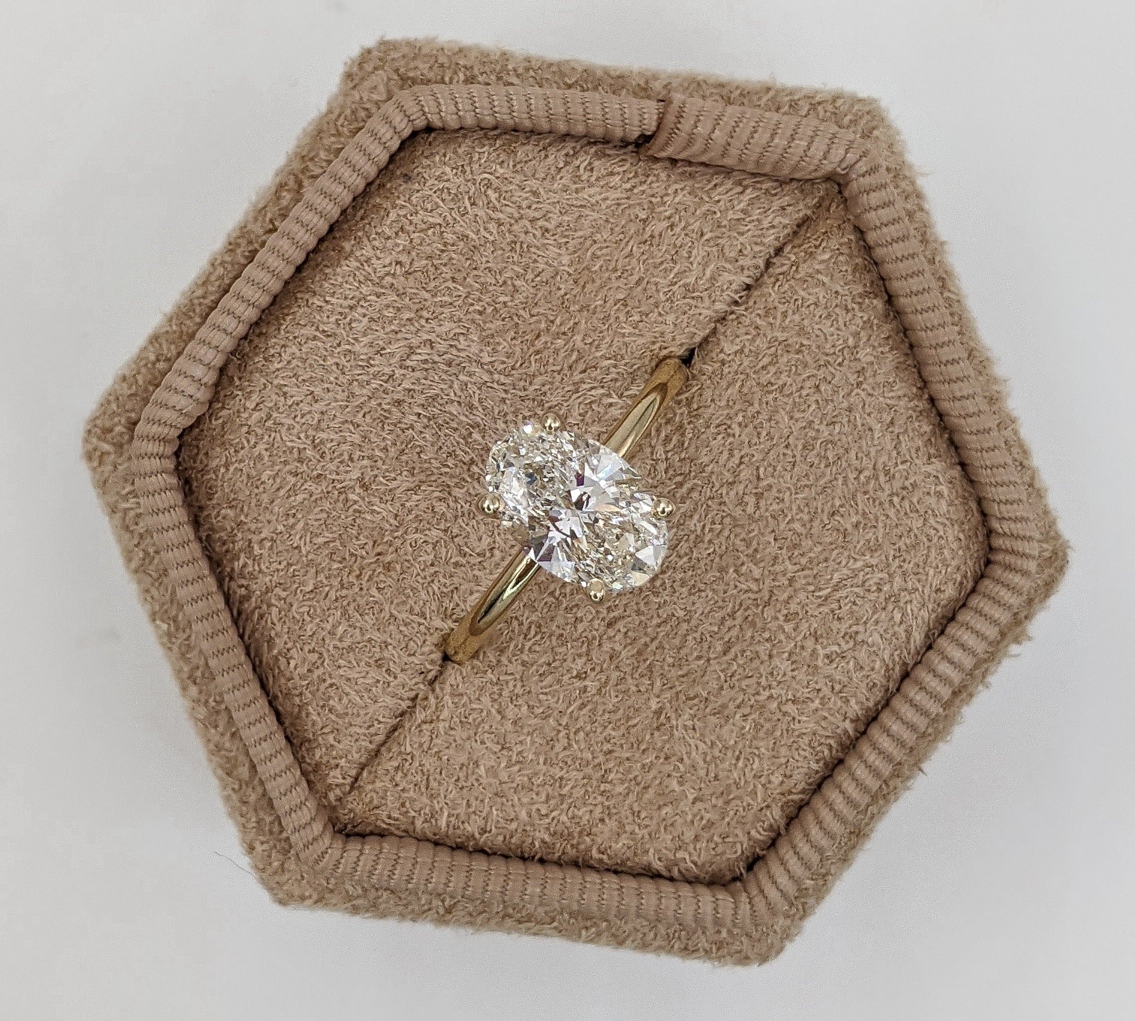 Oval Solitaire Lab Grown Diamond Engagement Ring