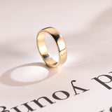 Delicate Men's Wedding Minimalistic Band in Solid Gold 3