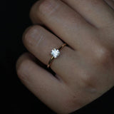 Cushion Solitaire Lab Grown Diamond Engagement Ring