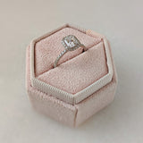 Radiant Halo & Pave Lab Grown Diamond Engagement Ring