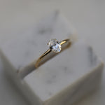 Oval Solitaire Lab Grown Diamond Engagement Ring