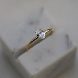 Oval Solitaire Lab Grown Diamond Engagement Ring