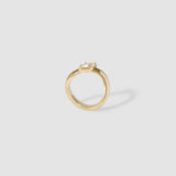 0.5 CT East West Marquise Shaped Solitaire Lab Grown Diamond Engagement Ring