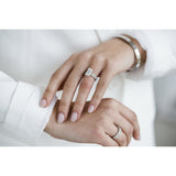 4.0 CT Emerald Solitaire Hidden Halo & Pave Moissanite Engagement Ring 6