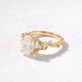 2 CT Nature Inspired Oval Lab Grown Diamond Engagement Ring