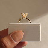 2.6 CT Round Lab Grown Diamond Solitaire Style Engagement Ring