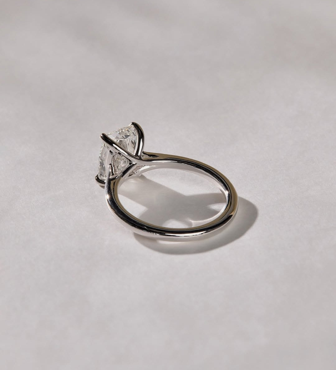 1.70 CT Elongated Cushion Lab Grown Diamond Solitaire Style Engagement Ring