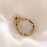 1.5 CT Elongated Cushion⁠  Lab Grown Diamond Bezel Style Engagement Ring