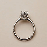 2.0 CT Pear Lab Grown Diamond Pave Style Engagement Ring