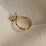 1.25 CT Cushion Lab Grown Diamond Hidden Halo Style Engagement Ring