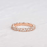0.4 CT Round And Marquise Alternative Moissanite Wedding Band 9