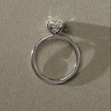 1.0 CT Round  Lab Grown Diamond Solitaire Setting Engagement Ring