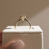 1.53 CT Oval  Lab Grown Diamond Solitaire Setting Engagement Ring