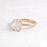 2 CT Hidden Halo Radiant Lab Grown Diamond Engagement Ring