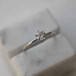 Round Solitaire Lab Grown Diamond Engagement Ring