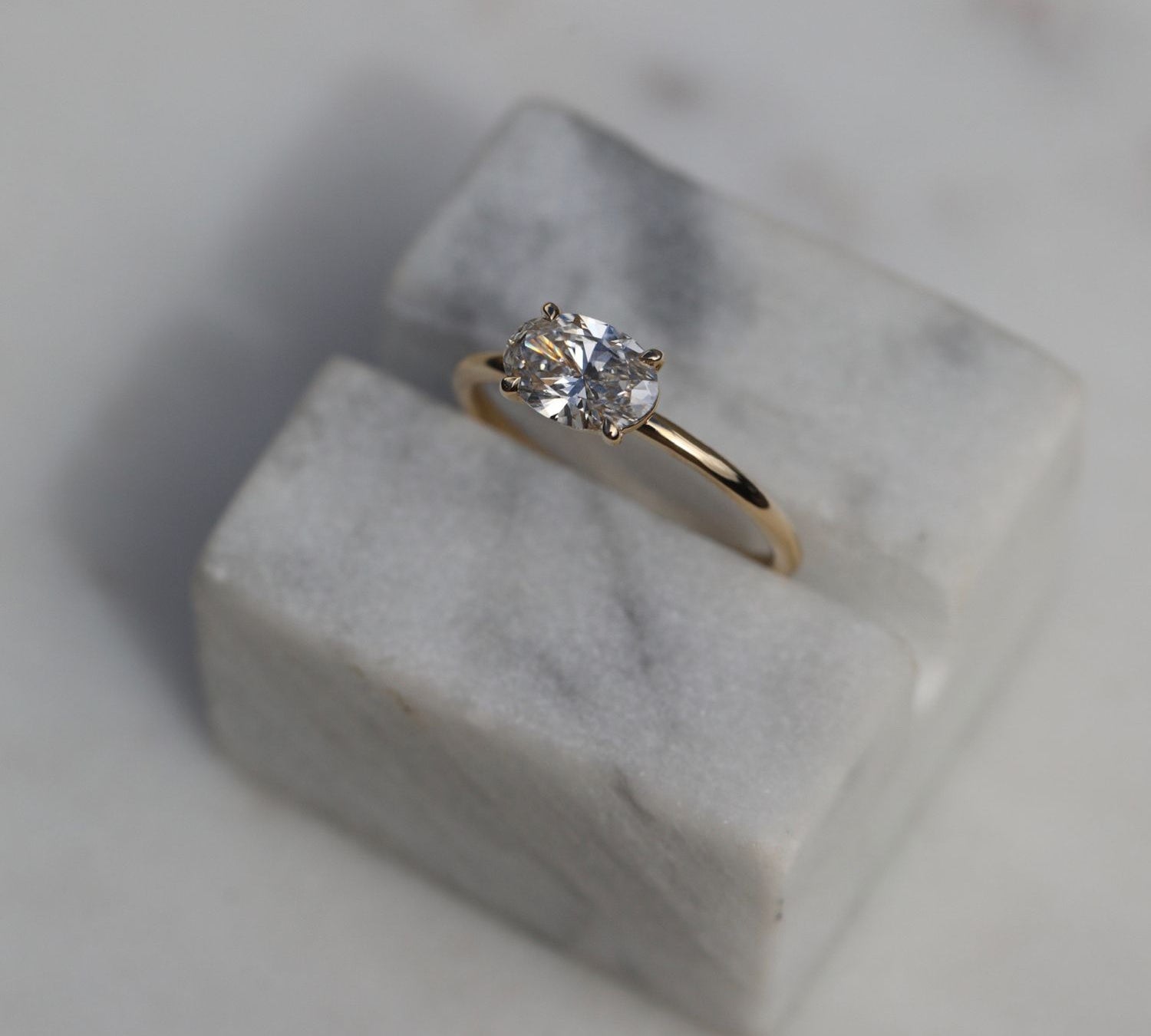 Oval Solitaire Lab Grown Diamond Engagement Ring