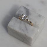 Oval Solitaire Lab Grown Diamond Engagement Ring