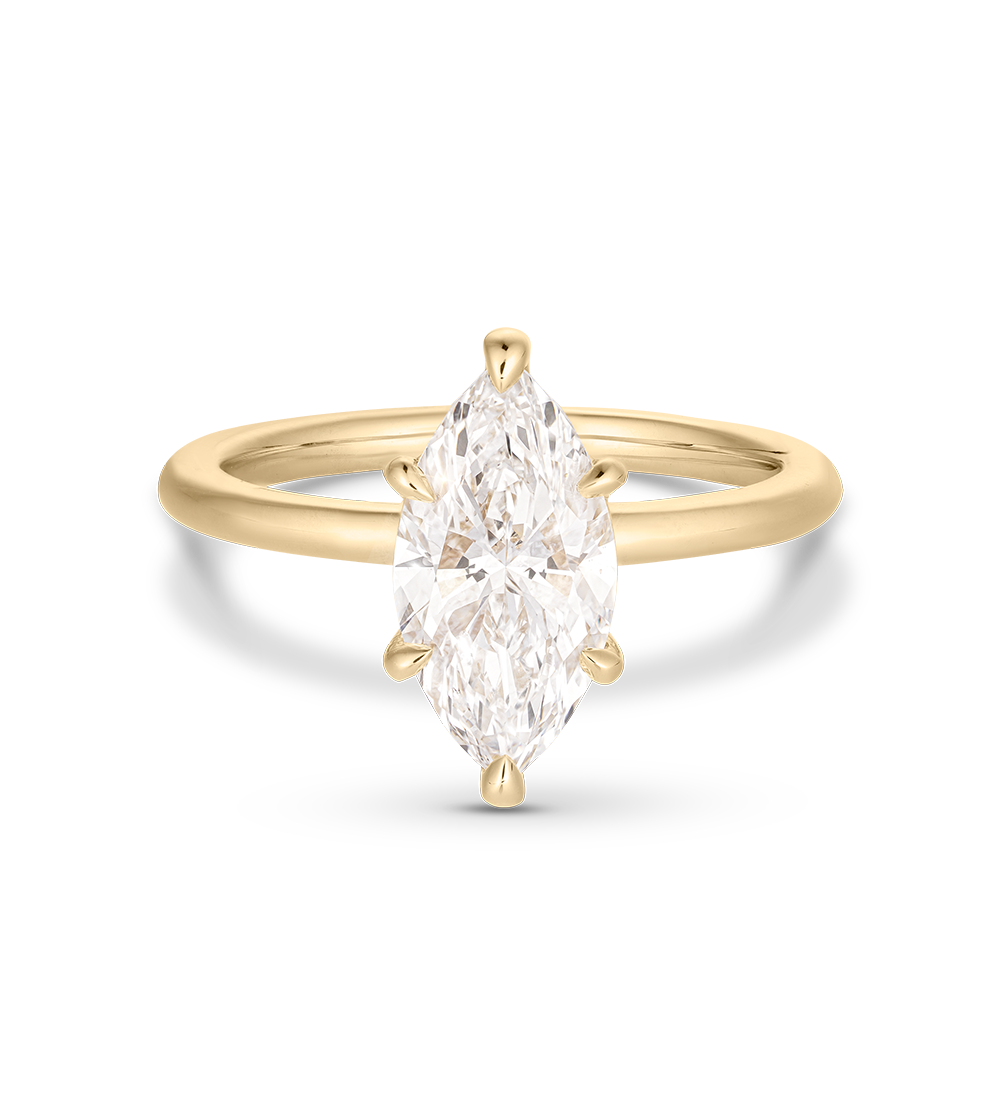 1.51 CT Marquise Lab Grown Diamond Solitaire Engagement Ring