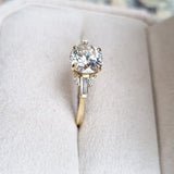 Round Cluster Lab Grown Diamond Engagement Ring