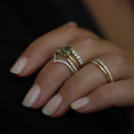 0.55 CT Round Half Eternity Lab Grown Diamond Wedding Band