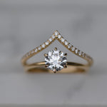 Round Solitaire Lab Grown Diamond Engagement Ring