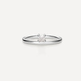 Stunning 0.20 CT Princess Moissanite Engagement Ring with Solitaire Design
