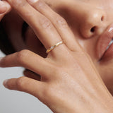 Stunning 0.10 TCW Round Moissanite Stones Flush Wedding Bands