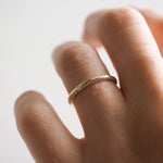 Stunning 0.2 TCW Round Moissanite Stones Knife Edge Wedding Bands