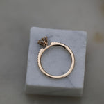 Round Cut Pave Lab Grown Diamond Engagement Ring