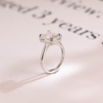 Stunning 1.0 - 2.0 CT Emerald Moissanite Engagement Ring With Cathedral Design 7