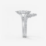 Marquise Split Shank Lab Grown Diamond Engagement Ring