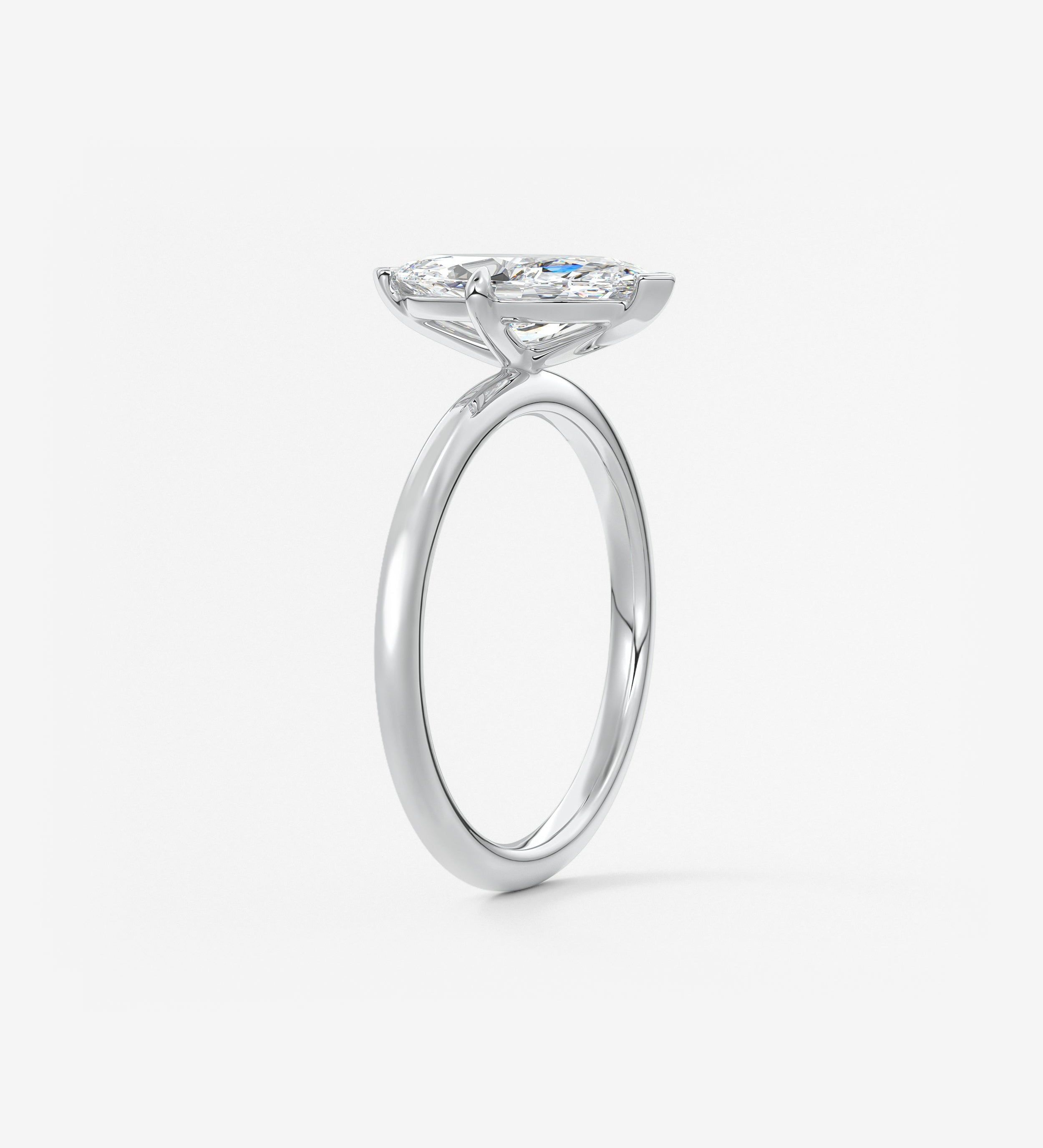Marquise Solitaire Lab Grown Diamond Engagement Ring