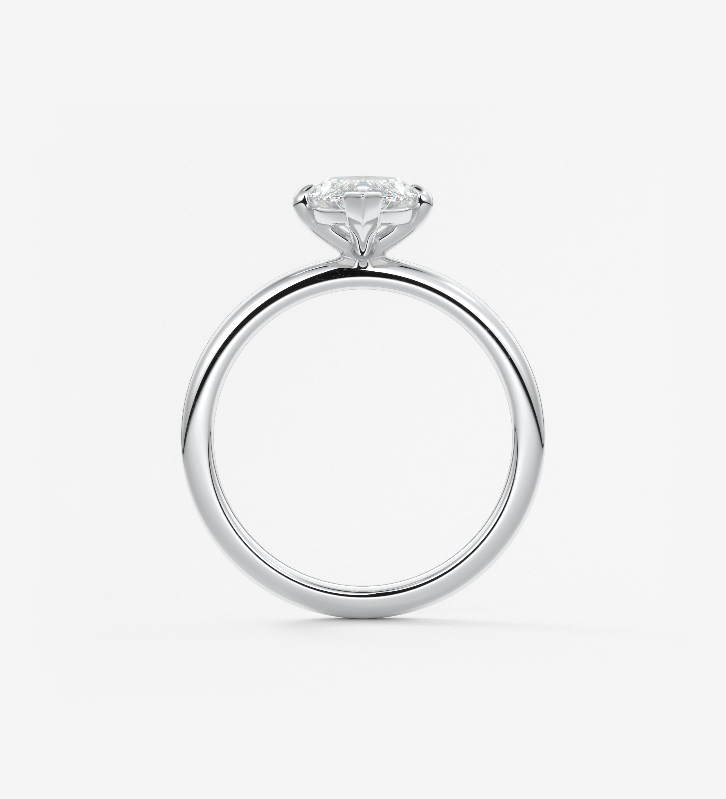 Marquise Solitaire Lab Grown Diamond Engagement Ring