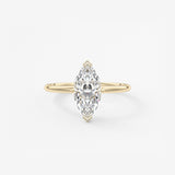 Marquise Solitaire Lab Grown Diamond Engagement Ring