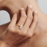 Stunning 1 CT Radiant Moissanite Engagement Ring with Solitaire Design