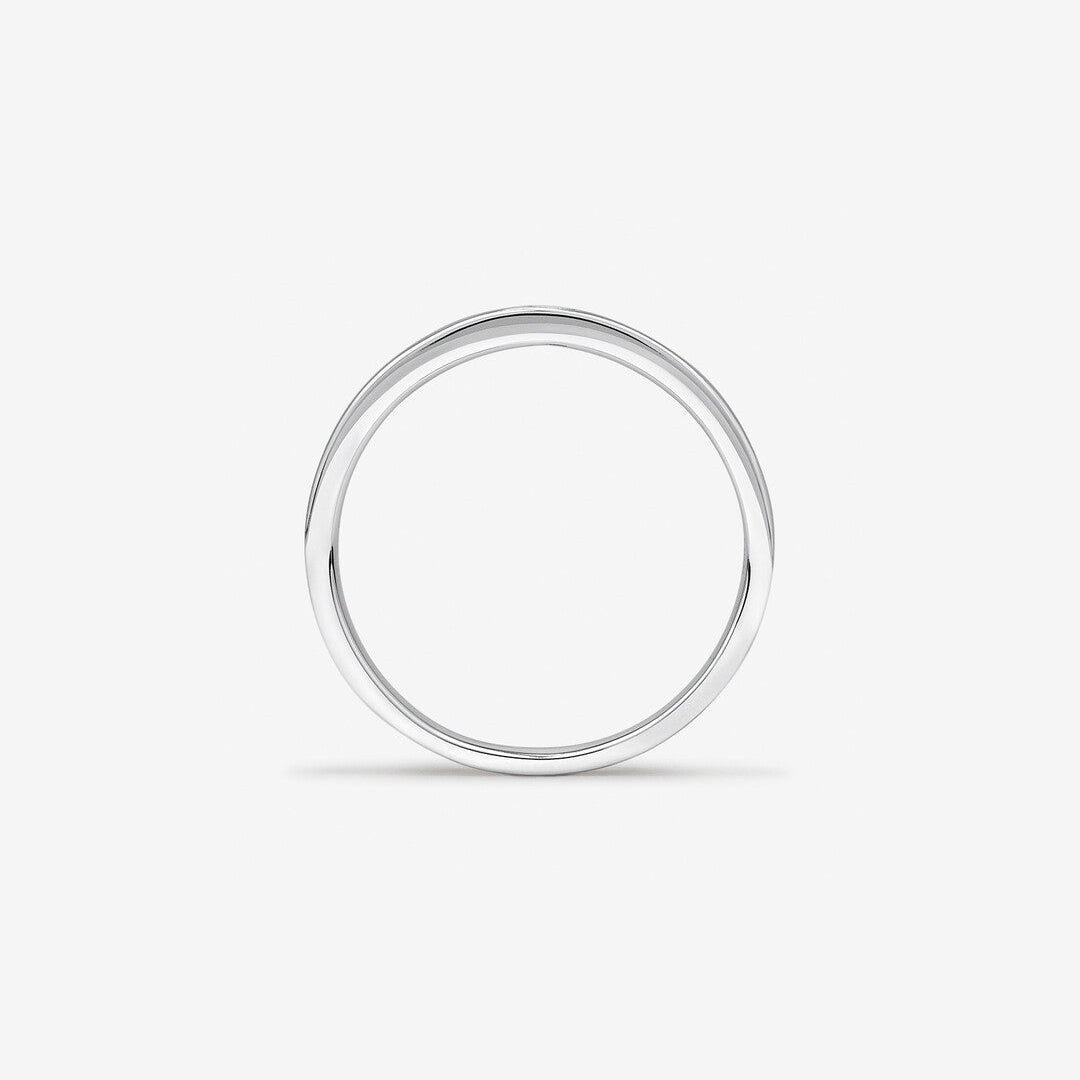 0.08 CT Cushion Moissanite Two Stone Men's Wedding Band in Solid Gold 3