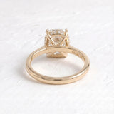 3 CT Solitiare Elongated Cushion Lab Grown Diamond Engagement Ring