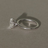 1.0 CT Round  Lab Grown Diamond Solitaire Setting Engagement Ring