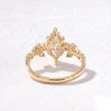 1.5 CT Nature Inspired Marquise Lab Grown Diamond Engagement Ring