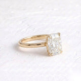 2 CT Oval Lab Grown Diamond Engagement Ring – Hidden Halo